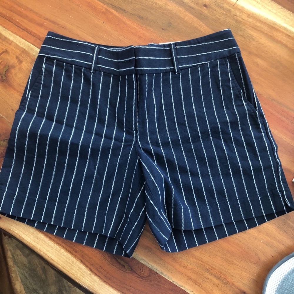 LOFT Striped Twill Shorts NWT